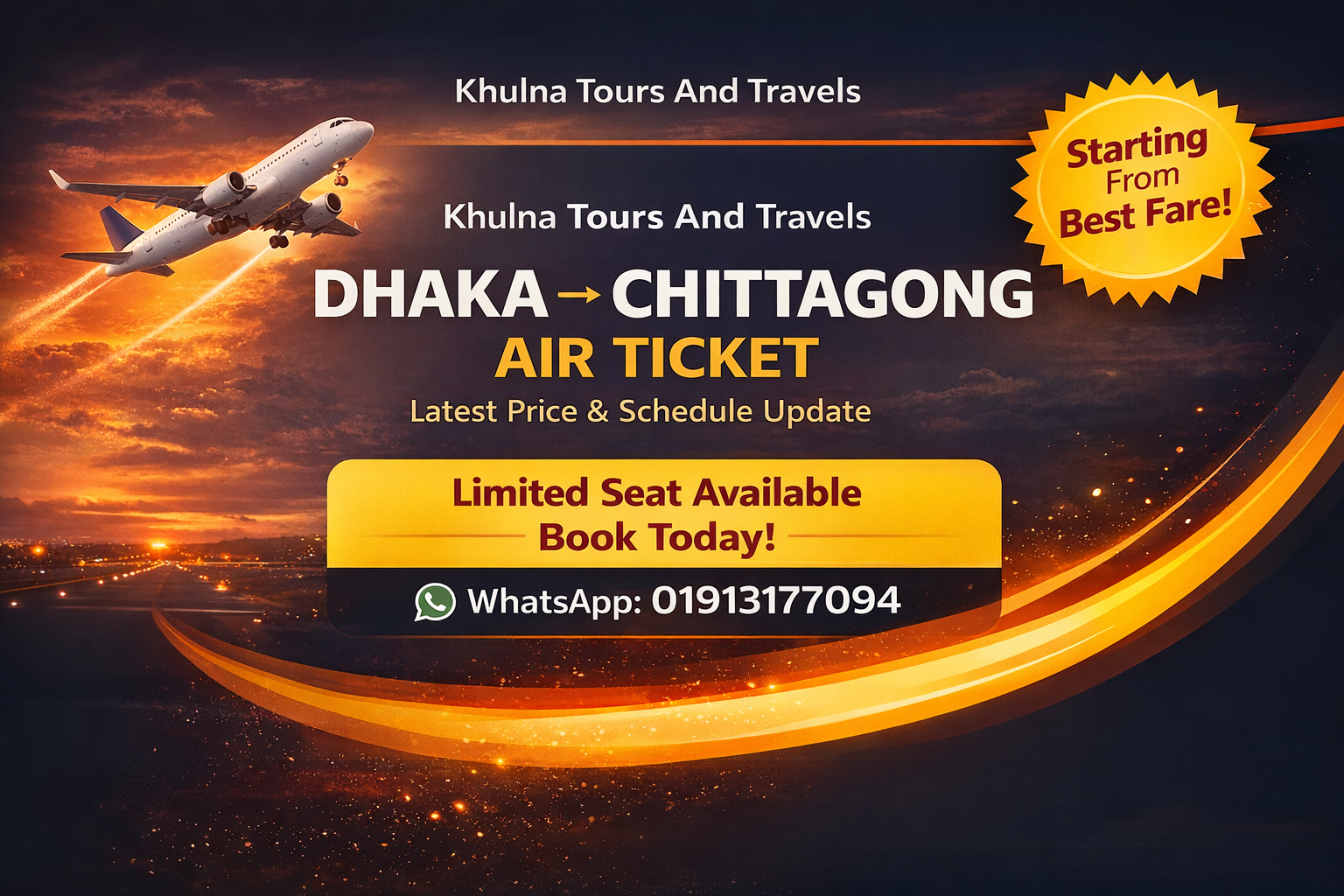 Dhaka To Chittagong Air Ticket Price